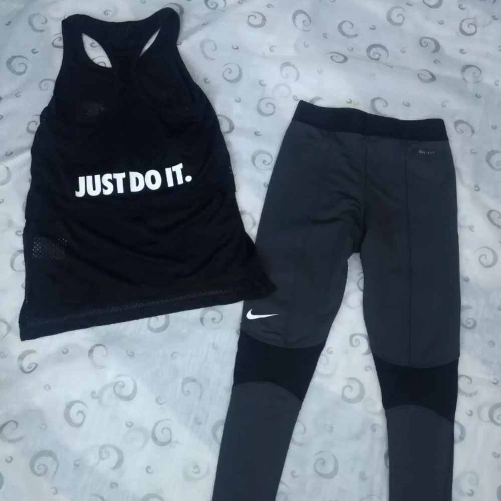 Nike Just Do it Tank and Leggings Set